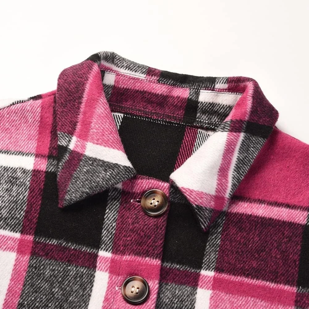 Vintage Wool Plaid Shacket Jacket Women's Lumberjack Jackets Jones New York - Picture 3 of 3